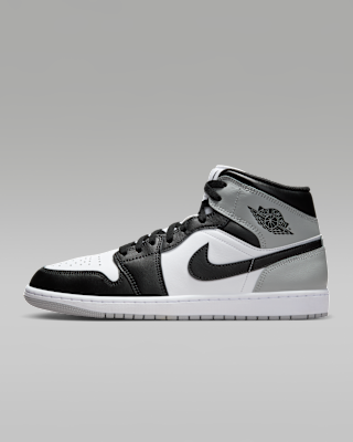 Nike Air Jordan 1 グレー/ホワイト/ブラック AIR JORDAN 1 MID (GS) 